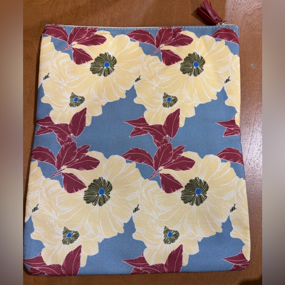 Rachel Pally Leather-Trimmed Printed Clutch